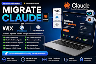 migrate claude to wix migrate claude to wordpress claude to squarespace
