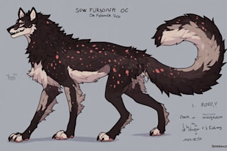 make a furry art, furry oc, furry pfp, fursona, anthro,  reference sheet for you