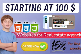 create a website for real estate agencies