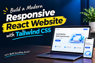 build a professional react website with tailwind CSS