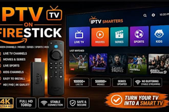 create branded iptv player for android, ios, firestick, smart tv with middleware