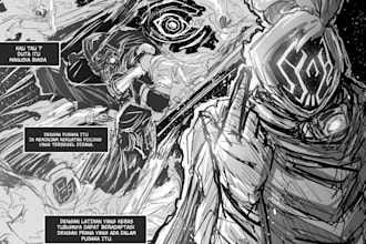 made your own action, superhero or horror script become manga comic book