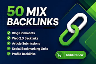 build 50 mix manual SEO backlinks