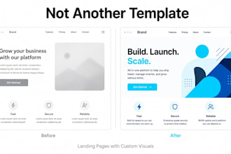 design a high converting landing page with custom visuals