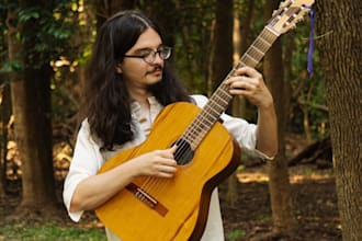 record classical guitar or bass for your song