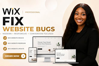 fix your wix website bugs, layout and mobile responsiveness