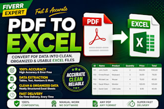 convert your PDF into an excel sheet