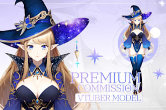 design and rig live2d model live 2d vtuber model 2d vtuber model vtuber model