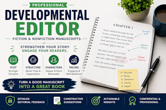 developmental edit your fiction or nonfiction manuscript