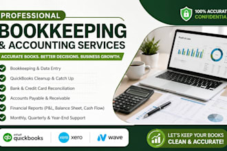 do bookkeeping, quick books cleanup, and be your xero and wave expert