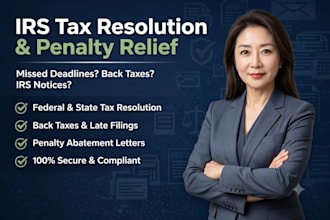 resolve irs tax issues, file back taxes, and remove tax penalties