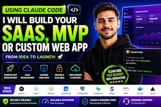 build your saas, mvp, or custom web app using claude code