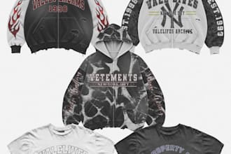 create custom vintage sports graphic tee design