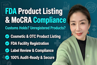 handle your fda product listing and mocra facility registration