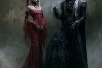 horror dark fantasy female male character desing