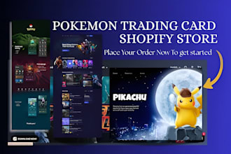 build pokemon shopify store trading card website pokemon website tcg website