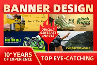 beautiful online banner ad designs in various sizes