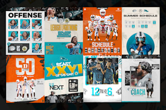 design sports graphics for high school athletics and clubs