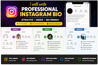 write a unique instagram bio for your profile