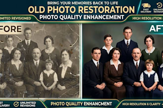 restore old photos colorize black white images and repair damaged or faded
