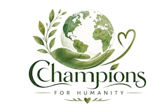 custom globe logo design with copyrights