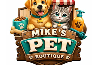design high quality animal and pet logo with express delivery