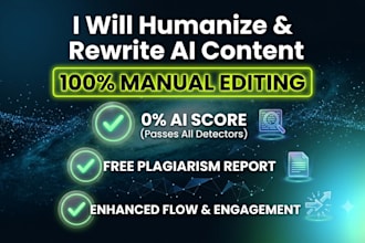 manually rewrite, edit, and humanize ai content