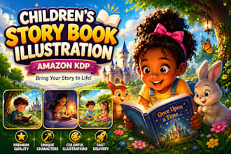 do book illustration,story book,children story book,illustration,water color,kdp