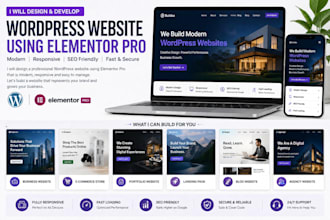 create a wordpress website with elementor pro
