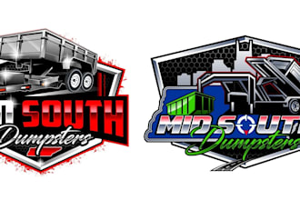 design a beautiful dumpster trailer logo for your business