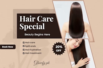 design luxury hair salon and beauty social media posts