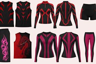 create unique gym wear and sportswear design for your clothing brand