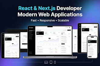develop a responsive react js and next js website