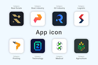 design modern app icon, web icons, saas, pictorial logo and favicon