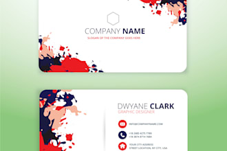 design a unique and creative visiting card