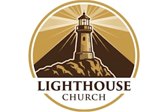 do extremely modern lighthouse logo design
