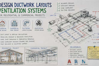 hvac ductwork layouts ventilation systems for residential commercial project