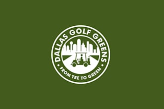 create a golf logo with modern branding