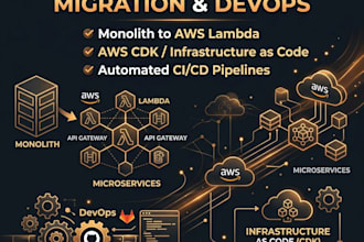 do AWS serverless migration and devops architecture