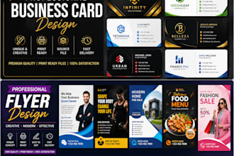 design business card, flyer, brochure and print design