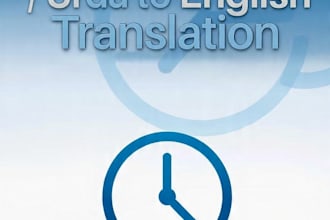 urdu to english translation and assignment writing fast
