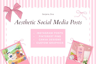 create skincare pinterest pins and instagram posts