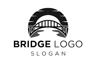 design a unique brick bridge logo for your brand