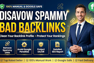 find and disavow backlinks, remove toxic and low quality links