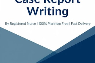 write professional medical case report and healthcare content