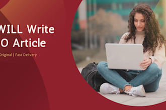 write SEO blog articles and product descriptions