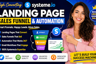 create systeme io landing page, systeme io sales funnel, systeme io automation