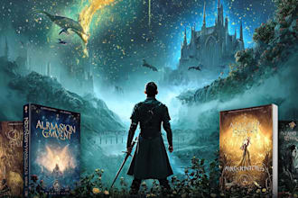 design fantasy book cover illustration art, christian art