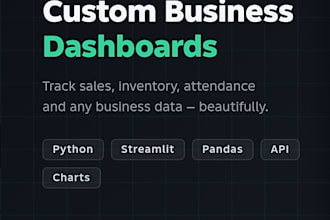 build a python streamlit data dashboard with API integration
