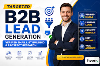 do b2b lead generation, verified email list building
